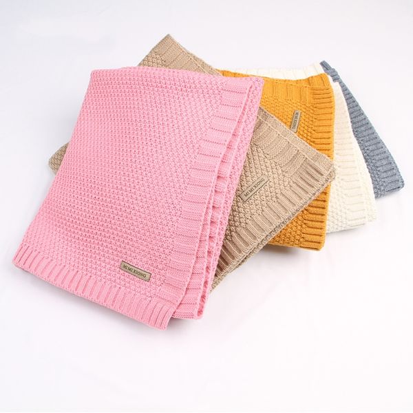 

baby blanket knitted newborn blankets super soft stroller wrap infant swaddle kids inbakeren stuff for monthly toddler bedding