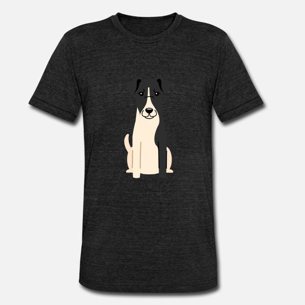 

smooth fox terrier t shirt men character cotton s-xxxl natural cute funny casual spring autumn pictures shirt