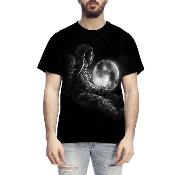 

3d space astronaut print spacex spaceship rocket ho street 3d print shirts hippie oversized aesthetic men clothing