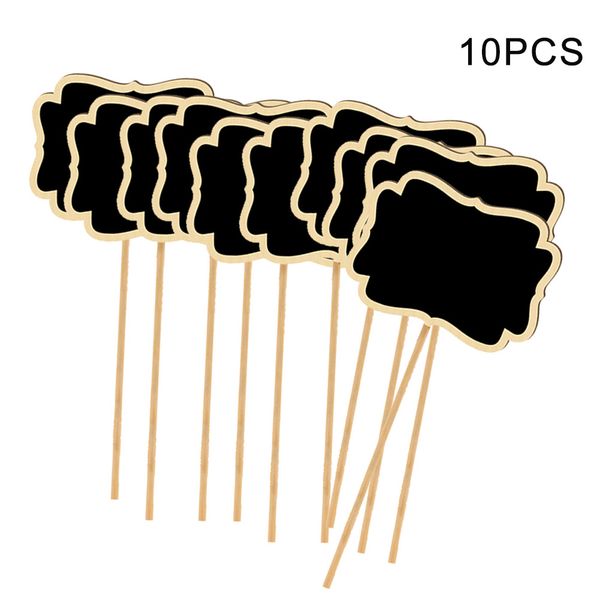 

10pcs/set vegetable labels flowers garden markers with blackboard plant tags