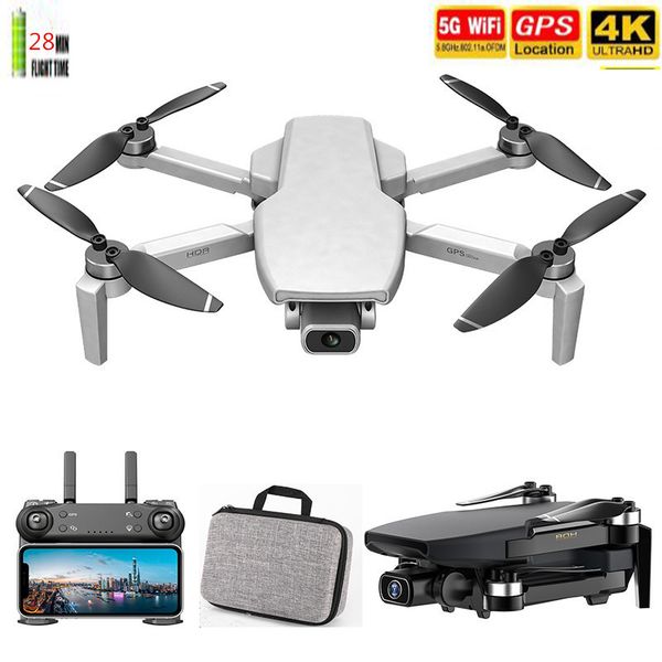 

gps drone with 5g wifi fpv 4k hd dual camera brushless optical flow rc quadcopter smart follow me 1km mini dron