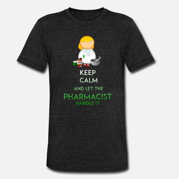 

pharmacist keep calm and let the pharmacist hand t shirt men design tee shirt s-3xl anti-wrinkle fashion summer style letters shirt