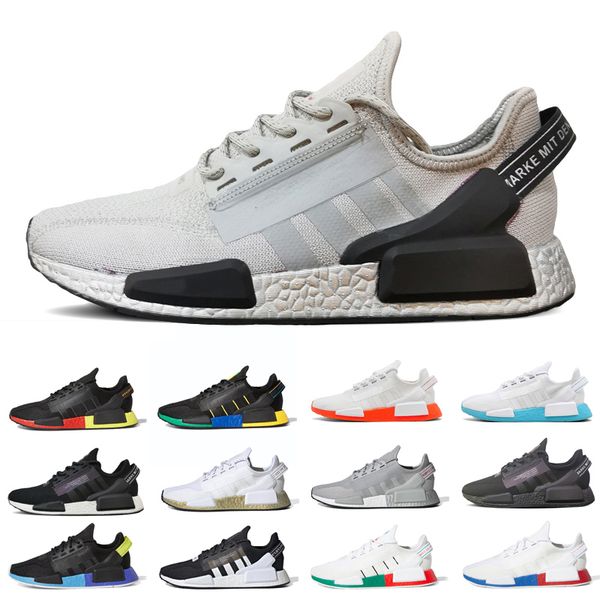 

fashion r1 v2 men women running shoes gold metallic red blue mexico city bright volt womens mens outdoor comfortable sports shoes