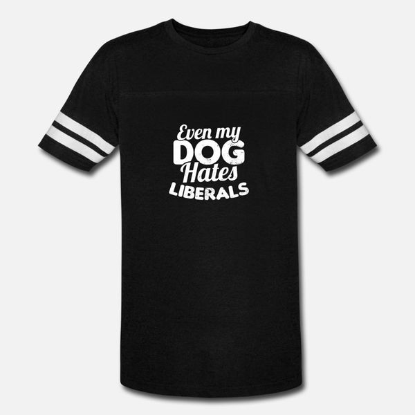 

capitalist even my dog hates liberals gift t shirt men customize cotton s-3xl slim interesting comical summer slim shirt