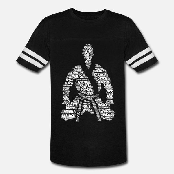 

jiu jitsu words t shirt men printed 100% cotton round collar outfit crazy comfortable spring natural shirt