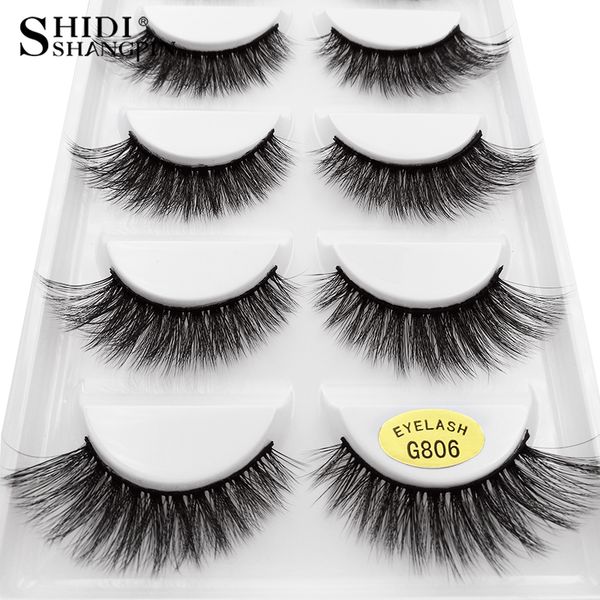 

5pairs mink eyelashes natural long fake false eyelashes 3d mink lashes hand made false lashes for maquiagem cilio makeups