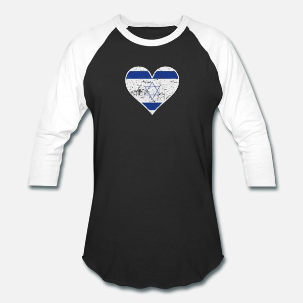 

distressed israeli flag heart t shirt men character 100% cotton s-3xl sunlight new style spring autumn outfit shirt