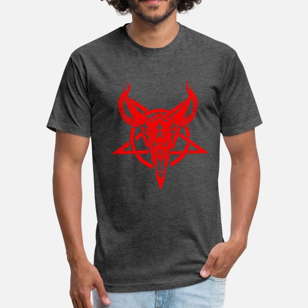 

baphomet red t shirt men personalized tee shirt euro size s-3xl solid color anti-wrinkle comical spring letters shirt