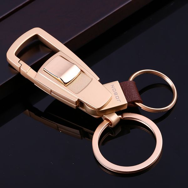 

jobon classic car keychain women men luxury keychains for key ring holder bag pendant gift for jewelry purse charms, Silver