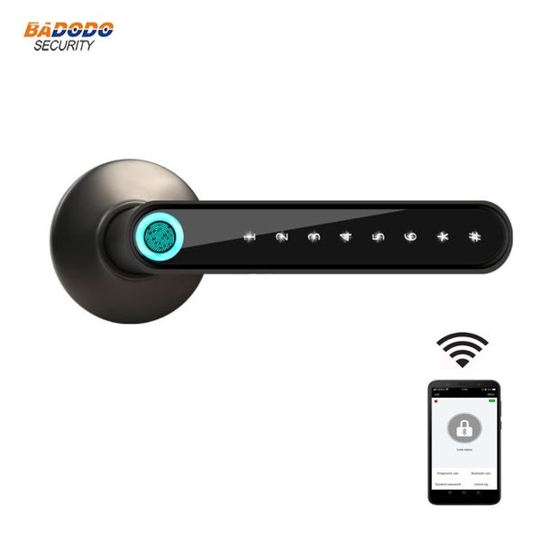 

smart lock bluetooth remote control fingerprint password electric biometrics door