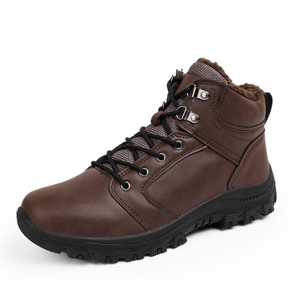 

boots 39-46 winter shoes 2021 non-slip warm comfortable for men #nxa55, Black