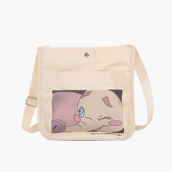 

small cloth shoulder handbags trend wild student messenger mobile phone embroidery bag personalized japanese canvas bag