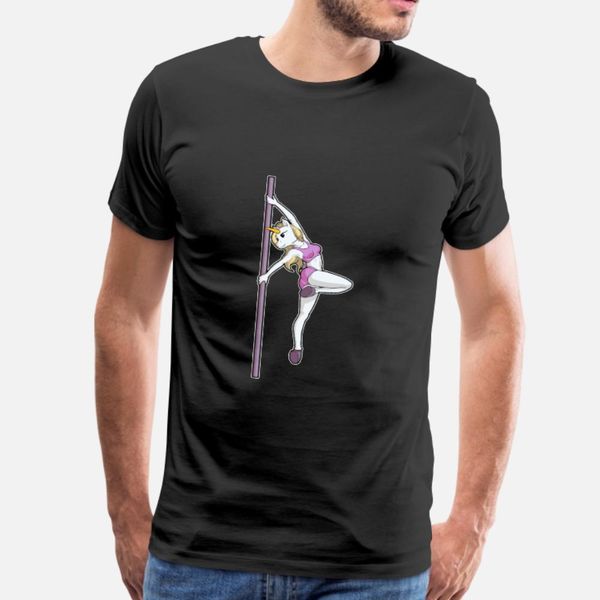 

pole dance unicorn fitness t shirt men knitted 100% cotton plus size 3xl outfit famous building spring autumn slim shirt