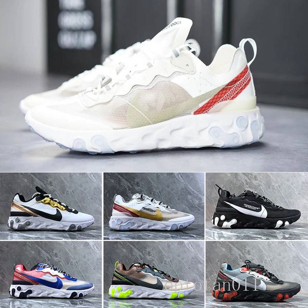 

2019 new react element 87 undercpver x upcoming men fashion luxury designer women shoes running sports sneakers shoes hyt2