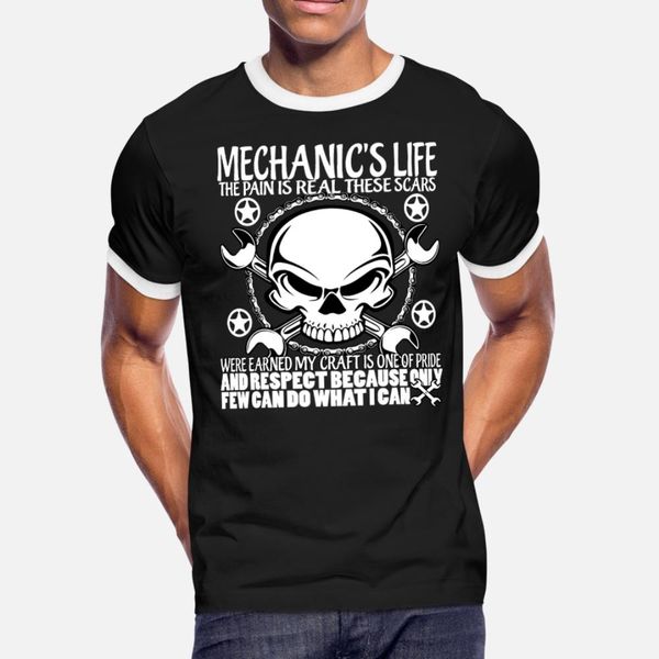 

the mechanic s life , the pain is real t shirt men personalized cotton round collar standard gift funny casual summer original shirt