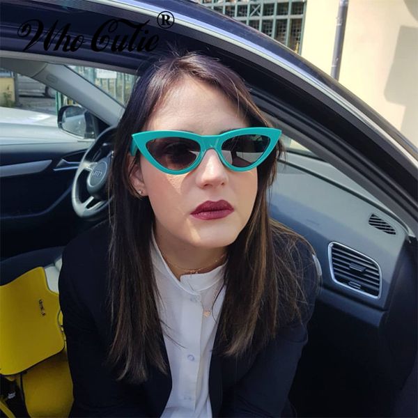 

who cutie oversized retro cat eye sunglasses women brand designer vintage female fashion mirror lens sun glasses shades 643 0vf5, White;black