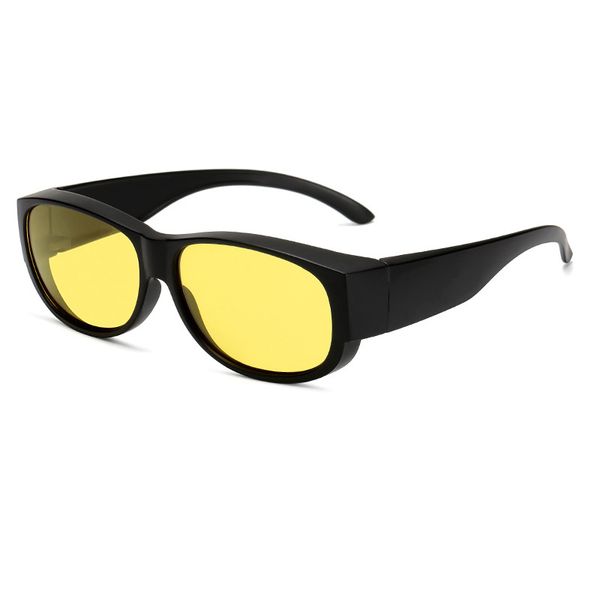 

polarized sun glasses men fit over glasses prescription filter sun glare for moypia cover eye men women, White;black