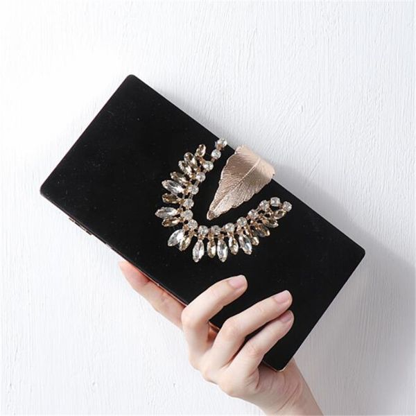 

new- handmade evening bags velvet diamond mini wedding bags drop shipping mn1431