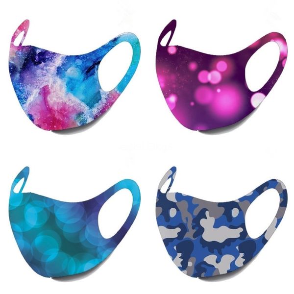 

13style sequin face mask earloop protective masks summer sunscreen sponge mask anti dust mouth er fashion glitter designer printed mas #2#19
