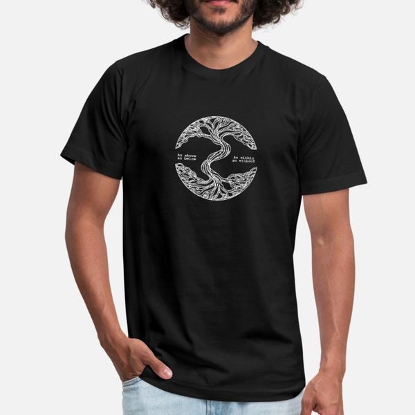 

world tree as above so below t shirt men customized cotton euro size s-3xl leisure fitness fashion spring outfit shirt
