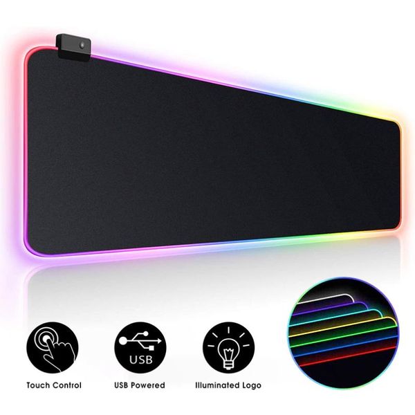 

rgb mouse pad gaming mouse pad computer large mousepad backlit xxl pads led gamer mause carpet 900x400 desk mat for cs