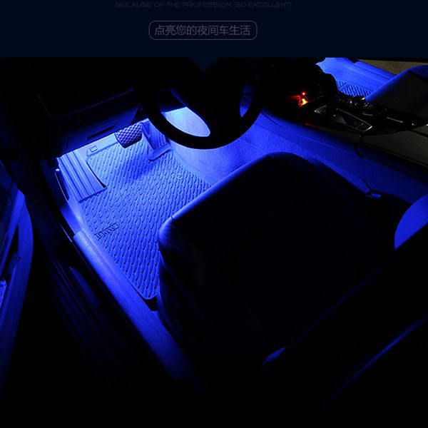 

car interior led foot sole decoration light strip for chery tiggo fulwin a1 a3 qq e3 e5 g5 v5/emgrand ec7 ec7-rv ec8