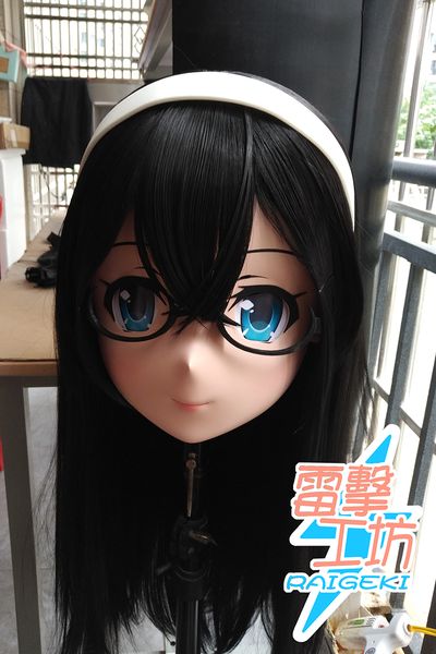 (МАСКА RK 13) Ручной девушки женщин Силикон Полный Head Mask Косплей Kigurumi маска Crossdresser BJD куклы Kigurumi Японский КИГ Аниме Маски