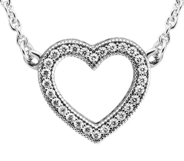 

Loving Hearts Pendant Necklace 100% 925 Sterling Silver Fine Jewelry Freeh