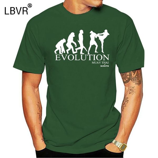 

muay thai evolution mma tshirt cotton black men's t-shirt costume hip hop casual cotton tee streetwear