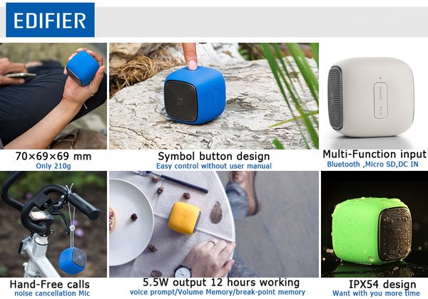 Freeshipping Mini Wireless Bluetooth Speaker Super Bass Динамика с водонепроницаемыми функциями + SD карт для смартфонов