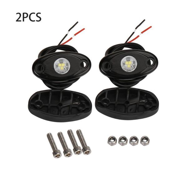 

universal 9w led rock light flood beam offroad led light under body trail rig decorative for suv atv boat car