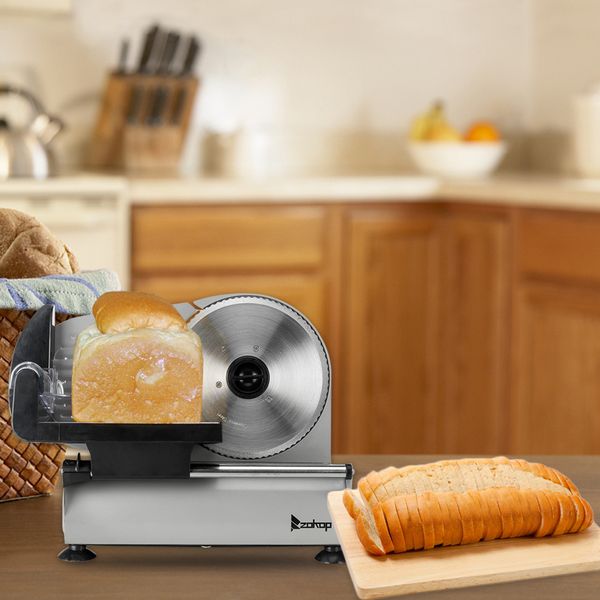 

150w 7.5 inch blade electric meat slicer cheese deli meat food cutter kitchen home new