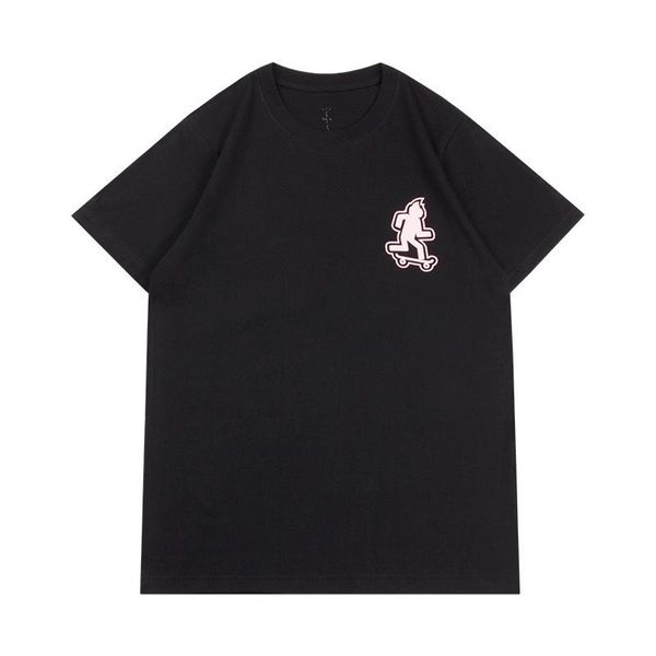 

mens tshirt new cactus jack jackboys on loitering t shirt men streetwear summer t-shirt asian size, White;black