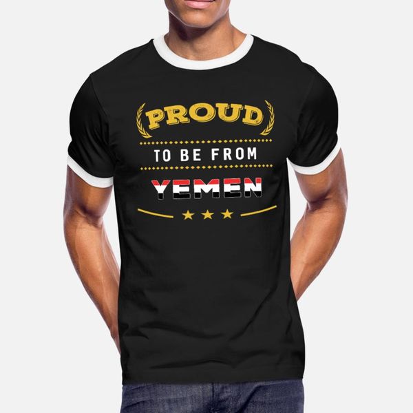 

proud to be from yemen pride t shirt men character 100% cotton round neck cool sunlight funny casual spring autumn trend shirt