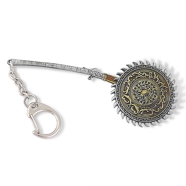 

game bloodborne game peripheral bloodborne cursed rotating cutter chainsaw keychain pendant, Silver