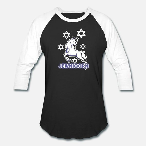 

jewnicorn jewish unicorn funny hanukkah t shirt men knitted 100% cotton round collar pattern sunlight fashion spring autumn original shirt