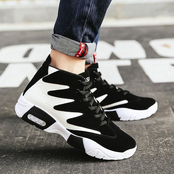 

fashion shoes men white casual jogging spring and summer creative irregular graffiti training shoes men wild sport sneakers, Black