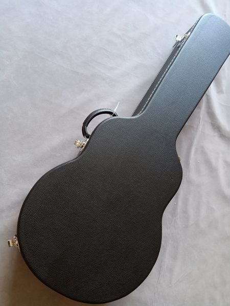 

custom made black electric guitar hardshell case jazz guitar case264n
