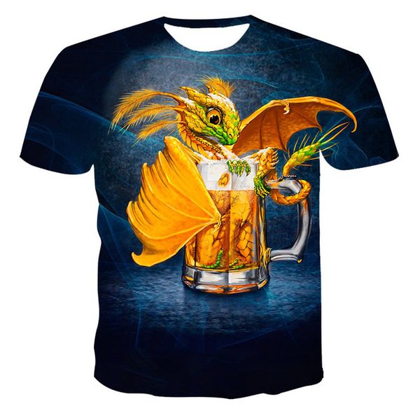 

summer new creativity pumpkin print the 3d print shirts humor aesthetic humor men clothing
