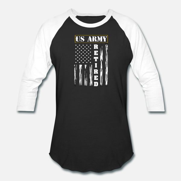 

us army retired distressed american flag t shirt men knitted short sleeve o neck letter sunlight humor summer style normal shirt