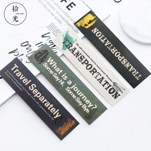 

30pcs/pack go travelling bookmark paper bookmarkers promotional gift stationery bookmarks for books book markers