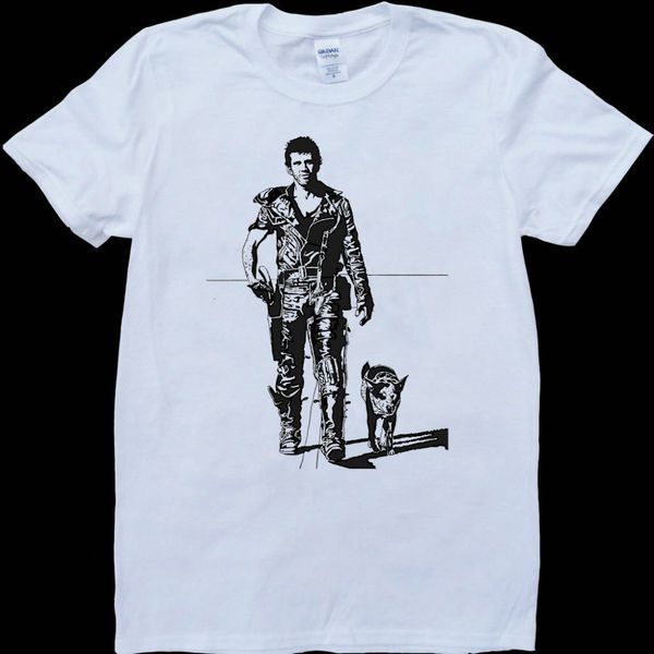 

mad max mel gibson new men's fashion cotton short-sleeve round collar t-shirt