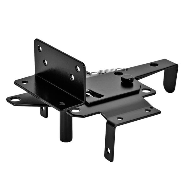 

home self-locking gate safety wood fence gravity lever post mount easy install