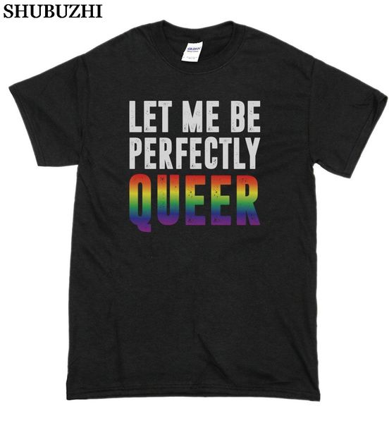 

lgbtq let me be прекрасно queer pride месяц lgbt хлопок новый летний стиль мода короткие рукава корейский футболки