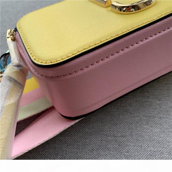 

summer 2020 new camera bag shoulder strap solid color leather diagonal straddle bag