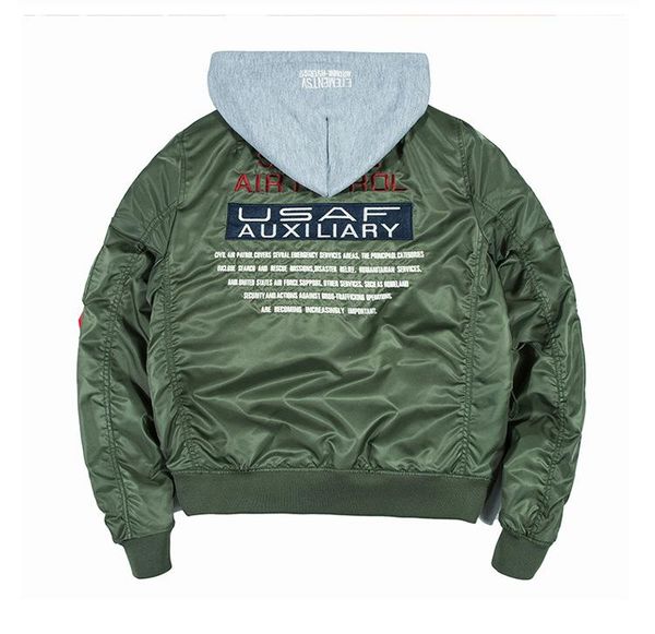 

winter thick warm autumn mens embroidery cotton bomber jacket wool streetwear coats letter windproof outwear casual jackets sweatshirt, Black;brown