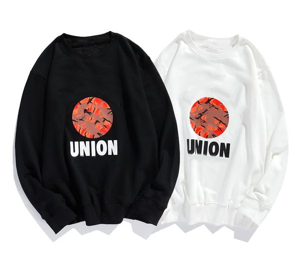 

fashion stylist men's grace hoodies classical casual printed high street elements hight quality sweatshirt black and white size m-2xl