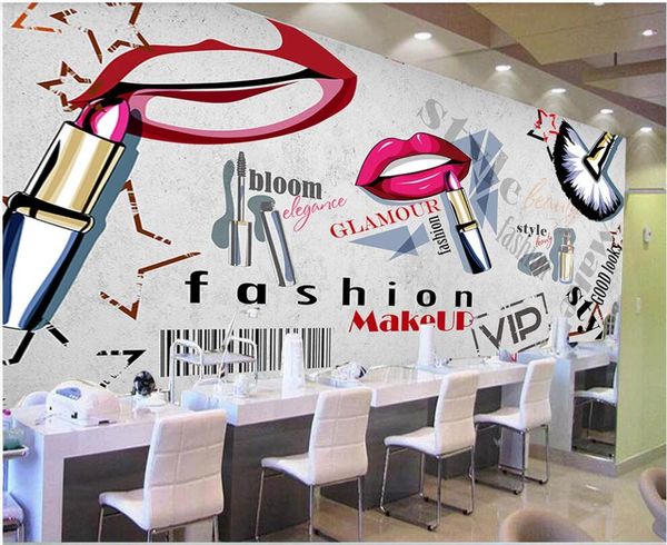 

3d wallpaper custom p mural on the wall fashion cement wall cosmetic nail art home decor 3d wall murals wallpaper for living room