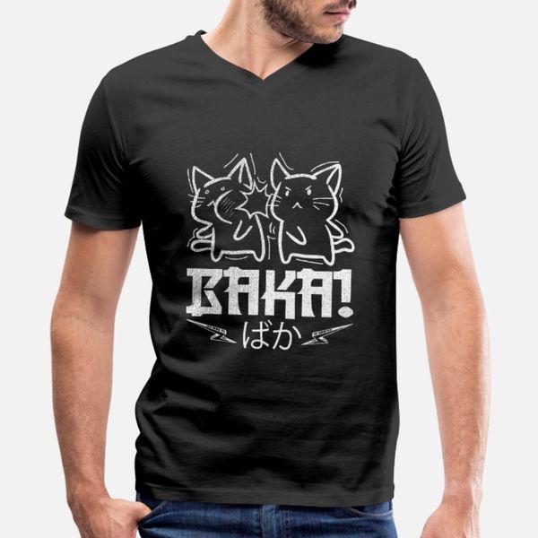 

baka rabbits funny anime manga otaku meme t shirt men printed short sleeve round neck pictures graphic new fashion summer leisure shirt