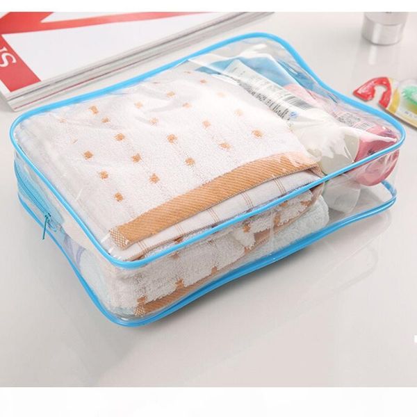 

transparent cosmetic bag women makeup bag organizer pvc travel washing bags zipper pouch organizador trousse maquillage femme